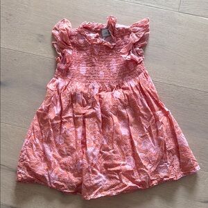 Pink Floral Kids Dress